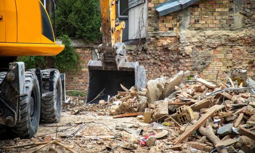 Demolición de estructuras antiguas
